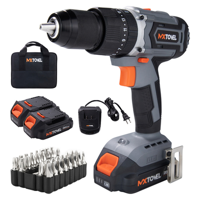 20V 3.5A Charger 4.0Ah Li-ion Battery Cordless Brushless 2 Speed ​​Impact Hammer Drill Wood: 45mm Steel: 13mm Concrete: 13mm